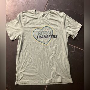 Men’s Approx Size Large UCSD Triton Transfers Green T-Shirt